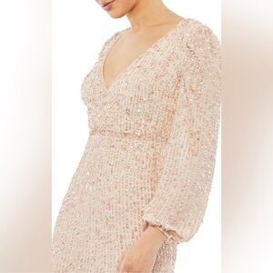 Mac Duggal Pink Sequin Dress